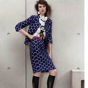 Marni x H&M limited designer collaboration fitted pencil skirt NWOT